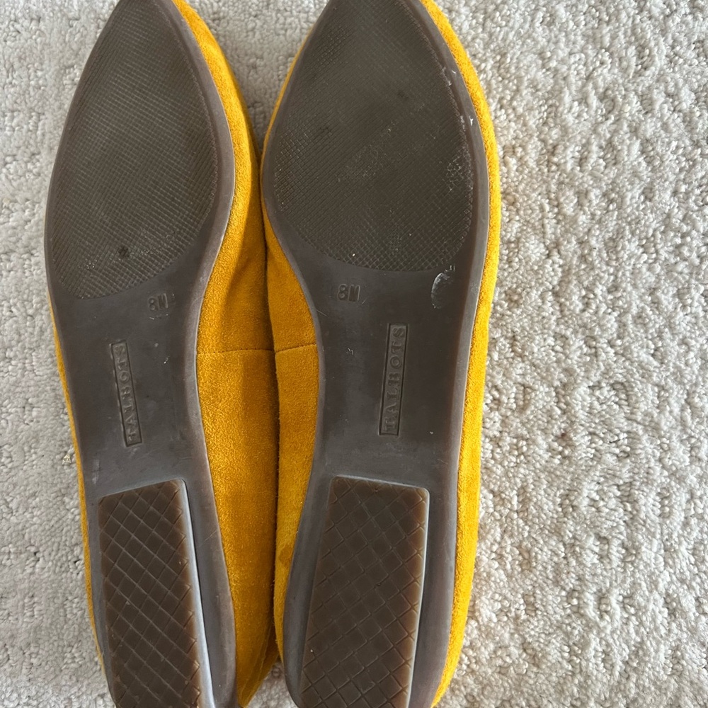 Talbots Suede Penny Loafers in Mustard - Picture 2 of 3